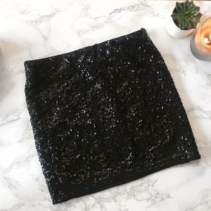 H&M sequins mini skirt